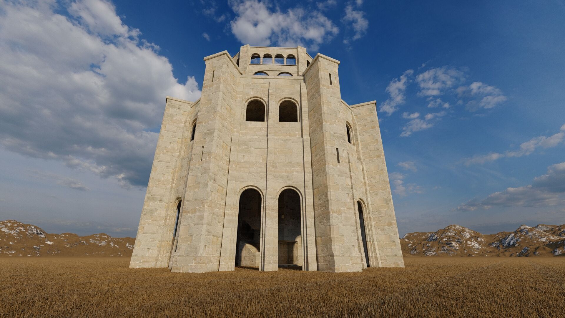 Parthenon-Historical Greek Temple 3D model_9