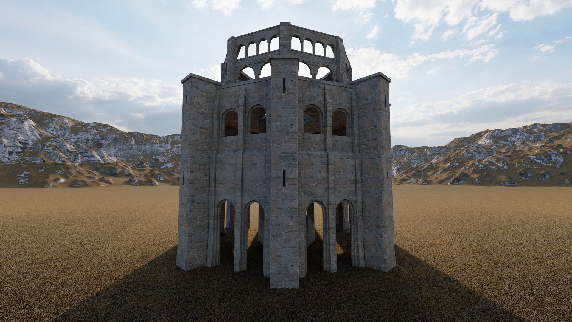 Parthenon-Historical Greek Temple 3D model_23