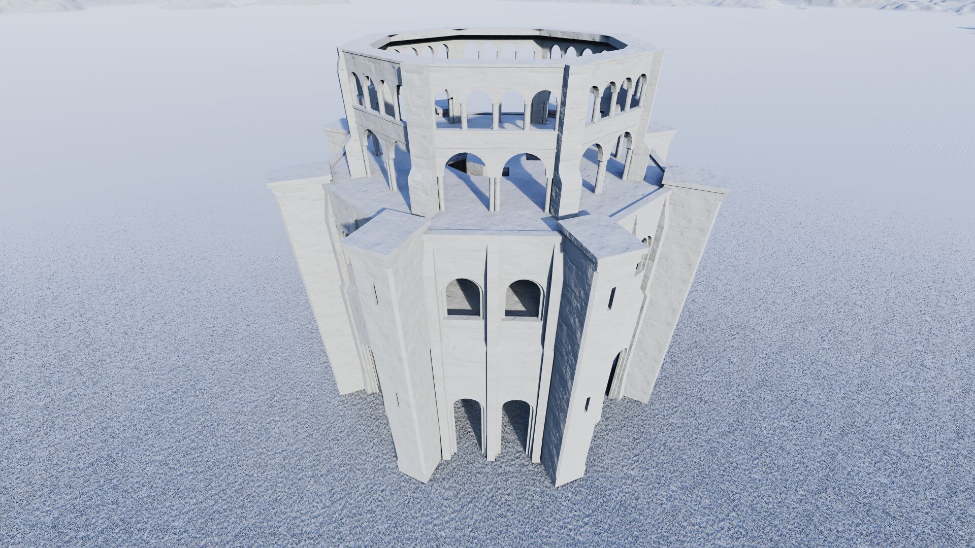 Parthenon-Historical Greek Temple 3D model_6