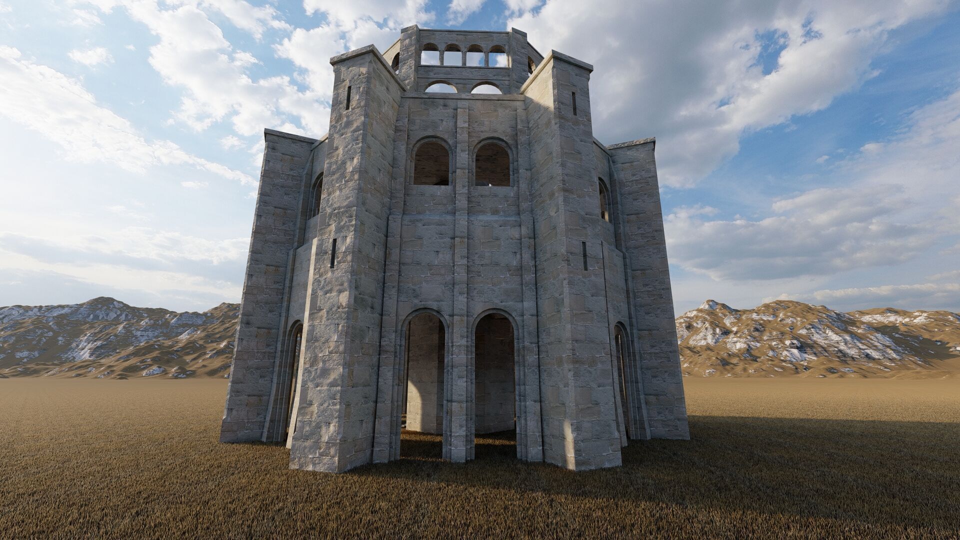 Parthenon-Historical Greek Temple 3D model_3