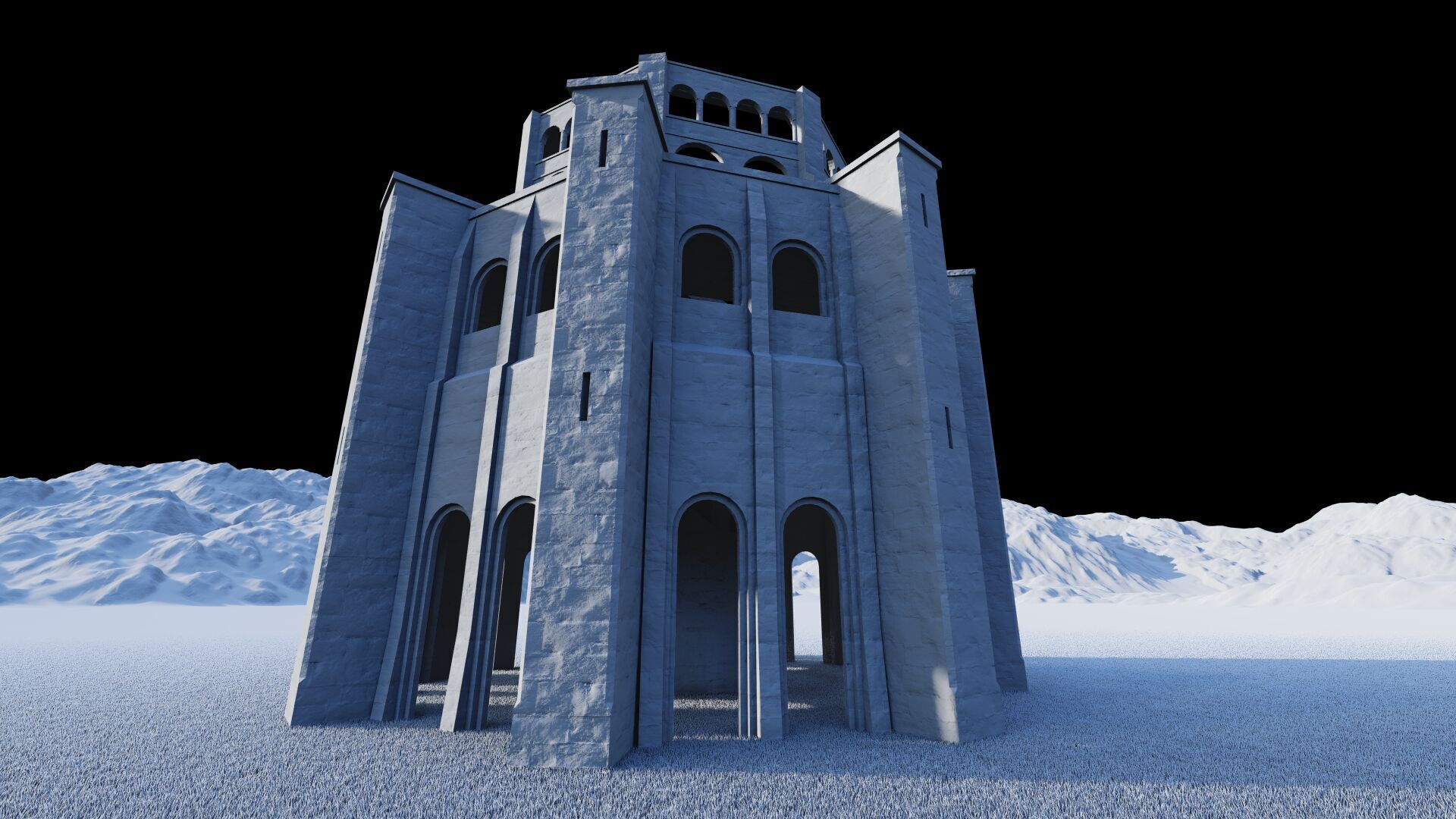 Parthenon-Historical Greek Temple 3D model_27