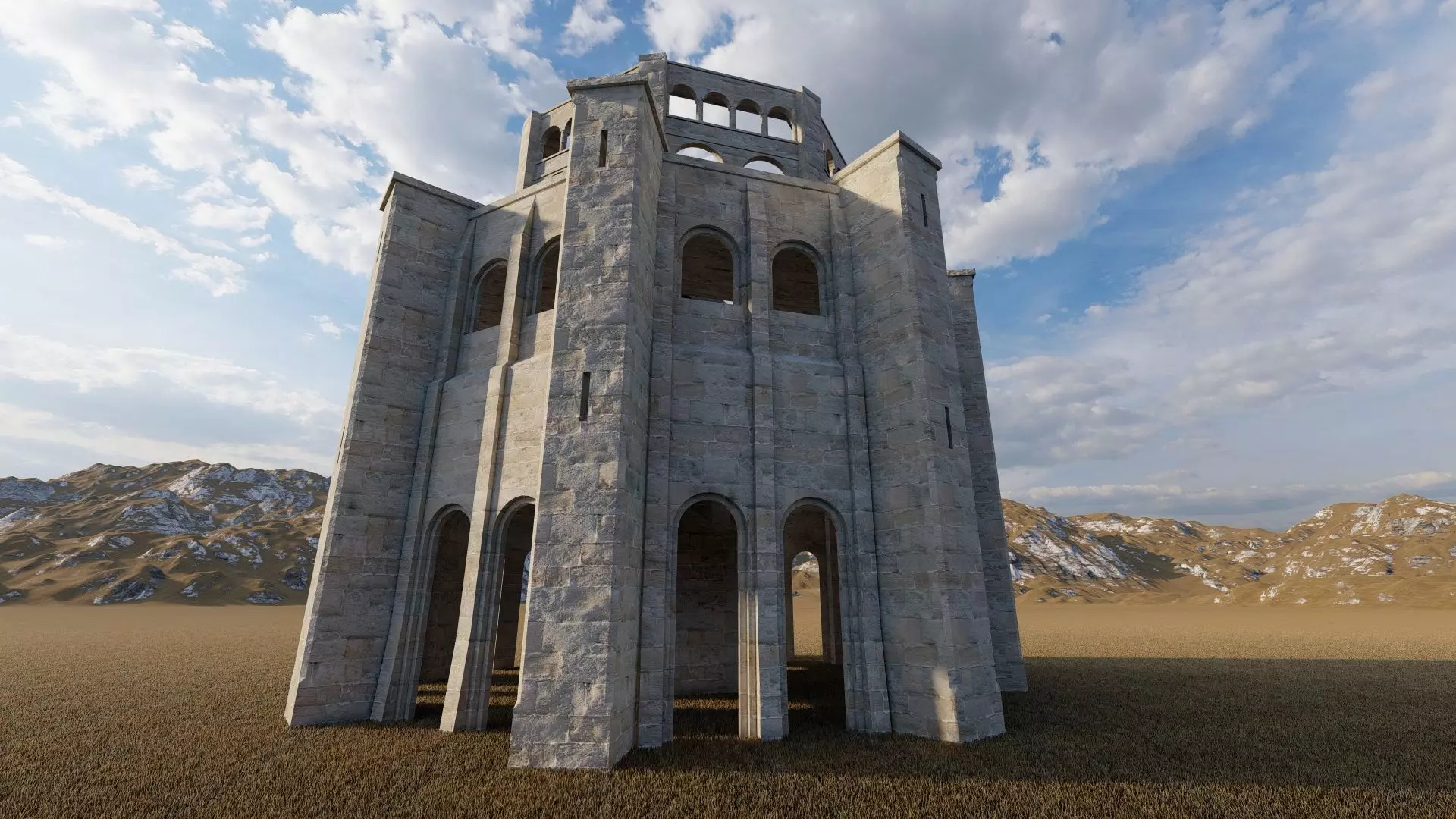 Parthenon-Historical Greek Temple 3D model_0