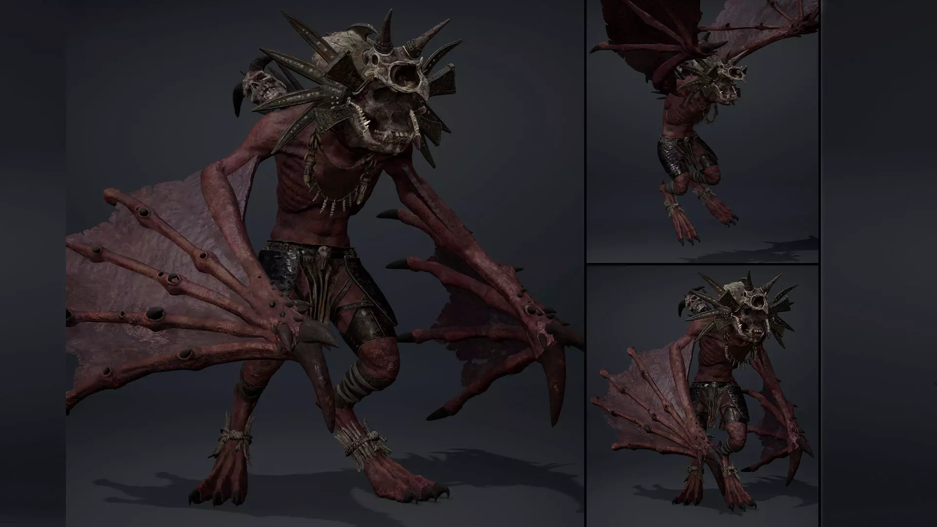 Gloomsoar 4 Low-poly 3D model_0