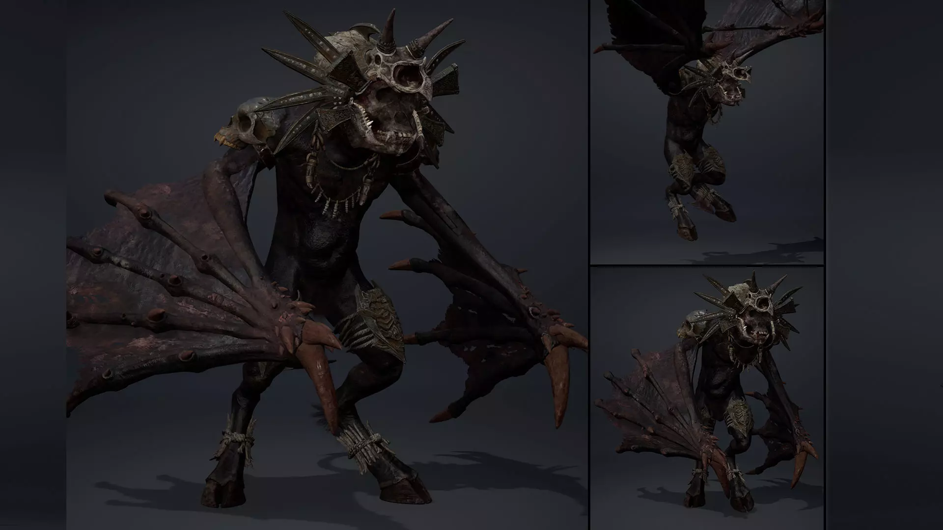 Gloomsoar 3 Brutal Low-poly 3D model_0