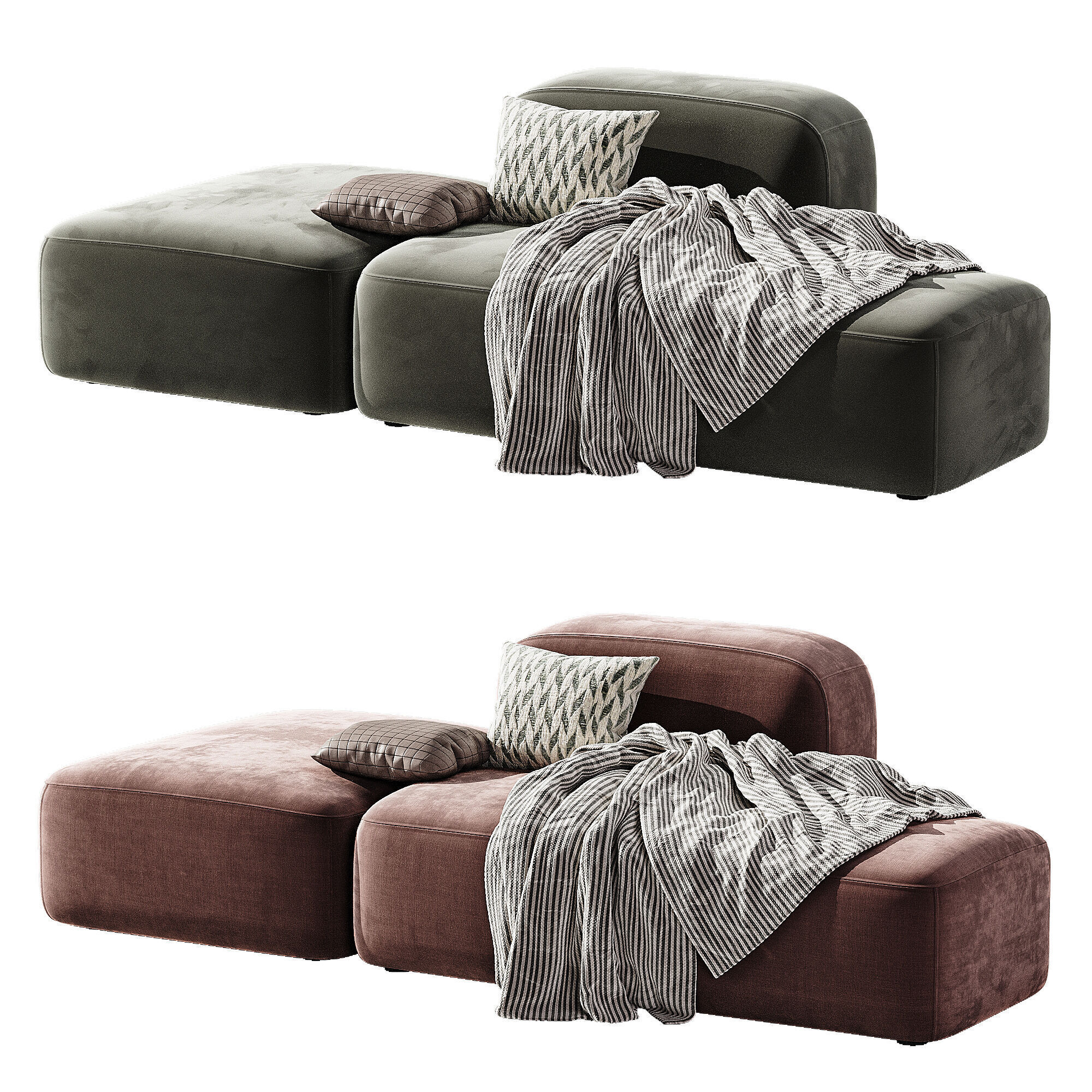 Modular Ribbl Sofa 1 3D model_3