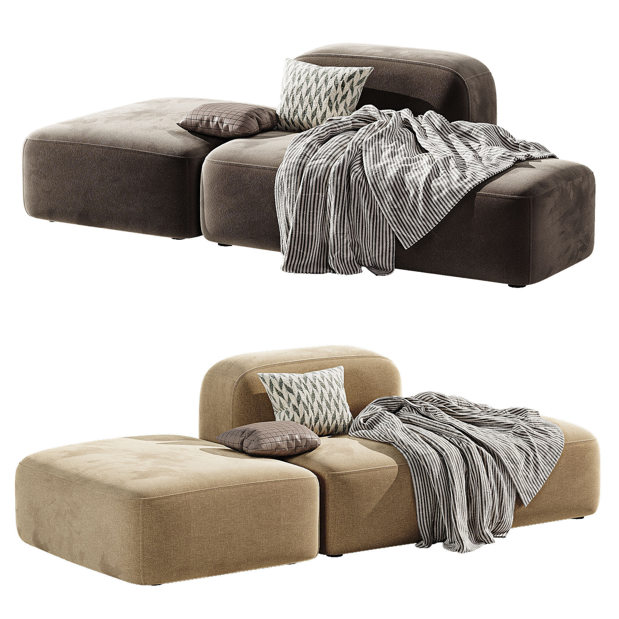 Modular Ribbl Sofa 1 3D model_4