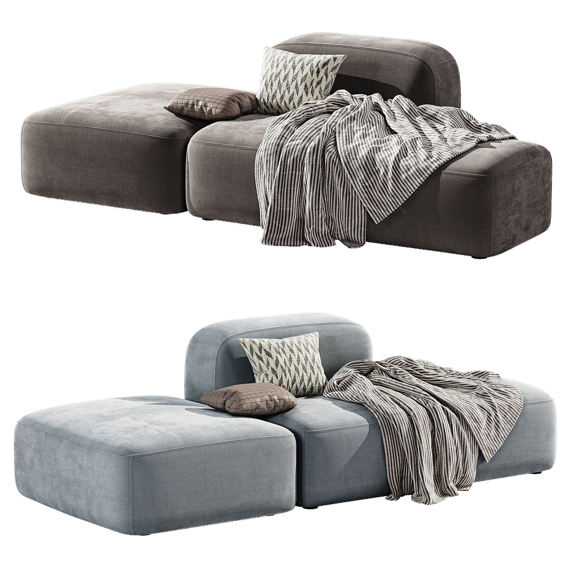 Modular Ribbl Sofa 1 3D model_2