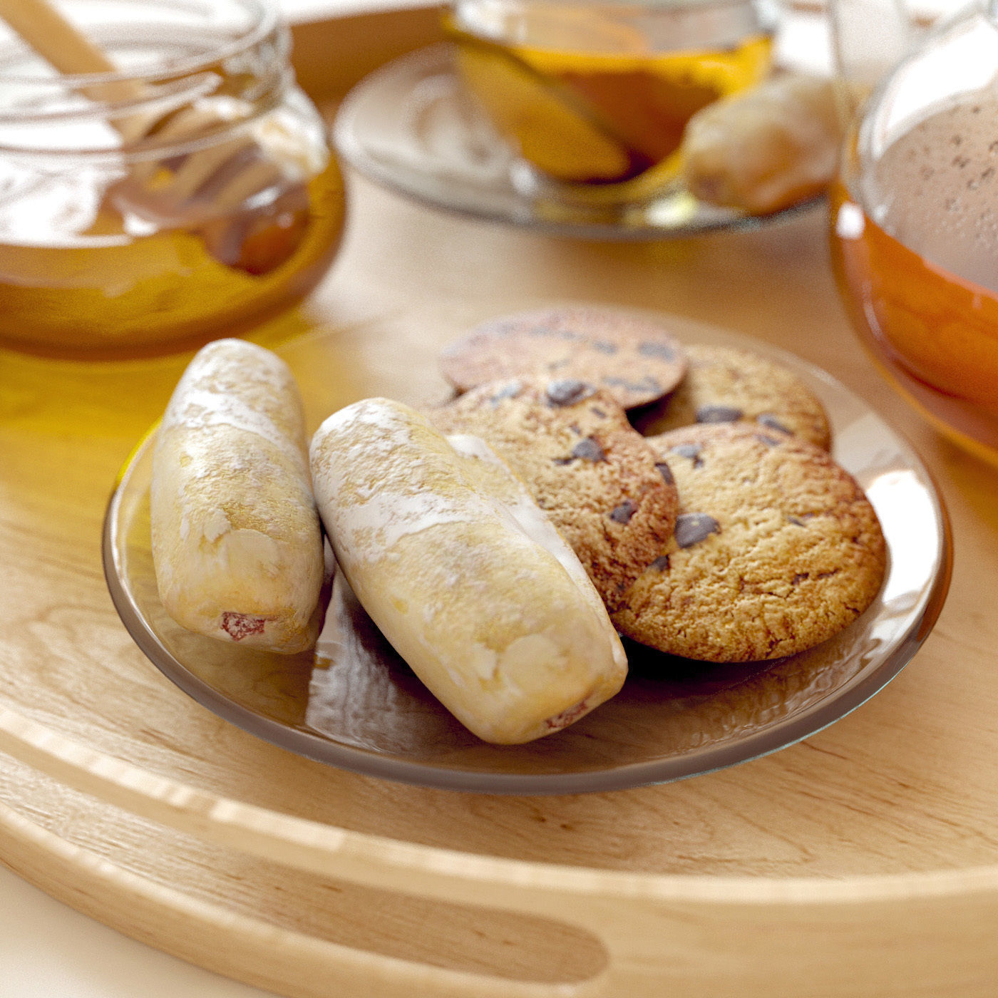 Tee and Honey Set 3D model_3