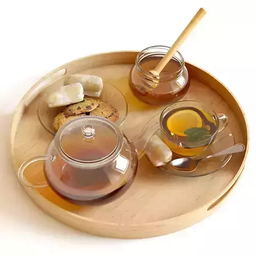 Tee and Honey Set 3D model