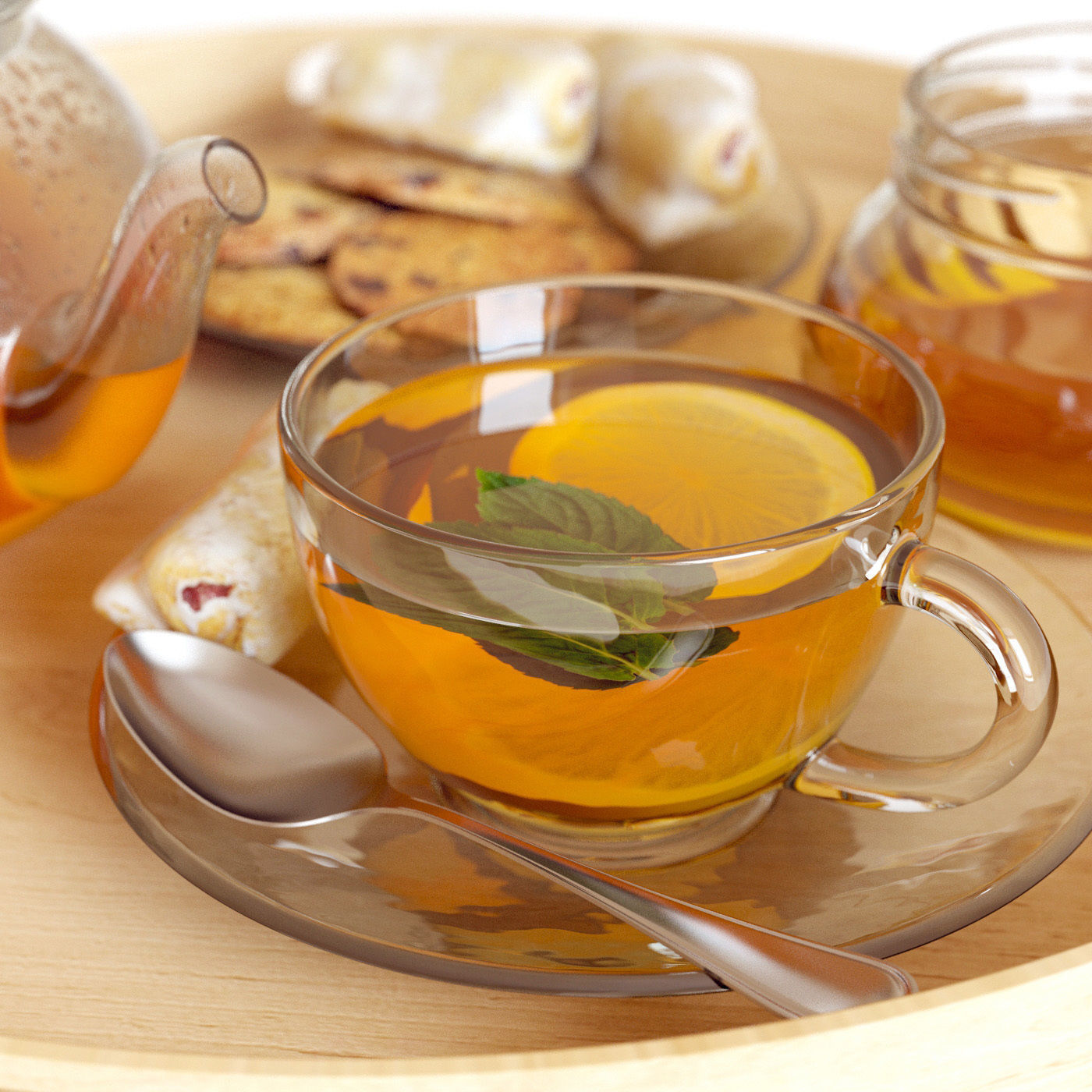 Tee and Honey Set 3D model_1