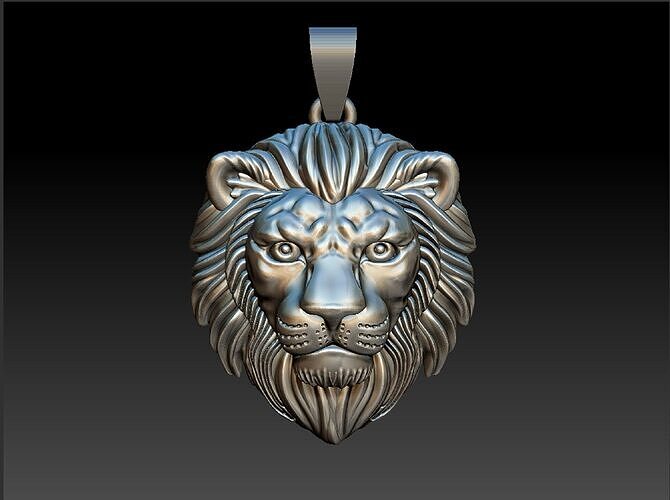 LION PENDENT 3D print model