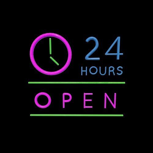 Neon Open 24 Hours 3D model