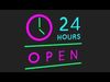 Neon Open 24 Hours 3D model_1
