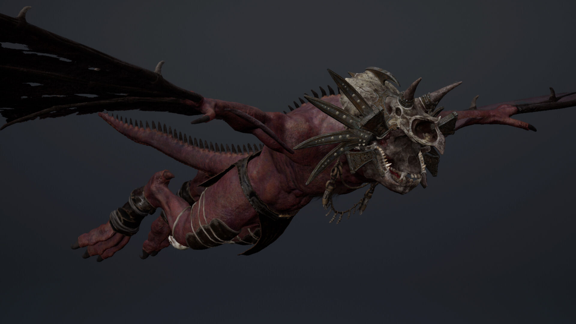 Gloomsoar 1 Brutal Low-poly 3D model_10