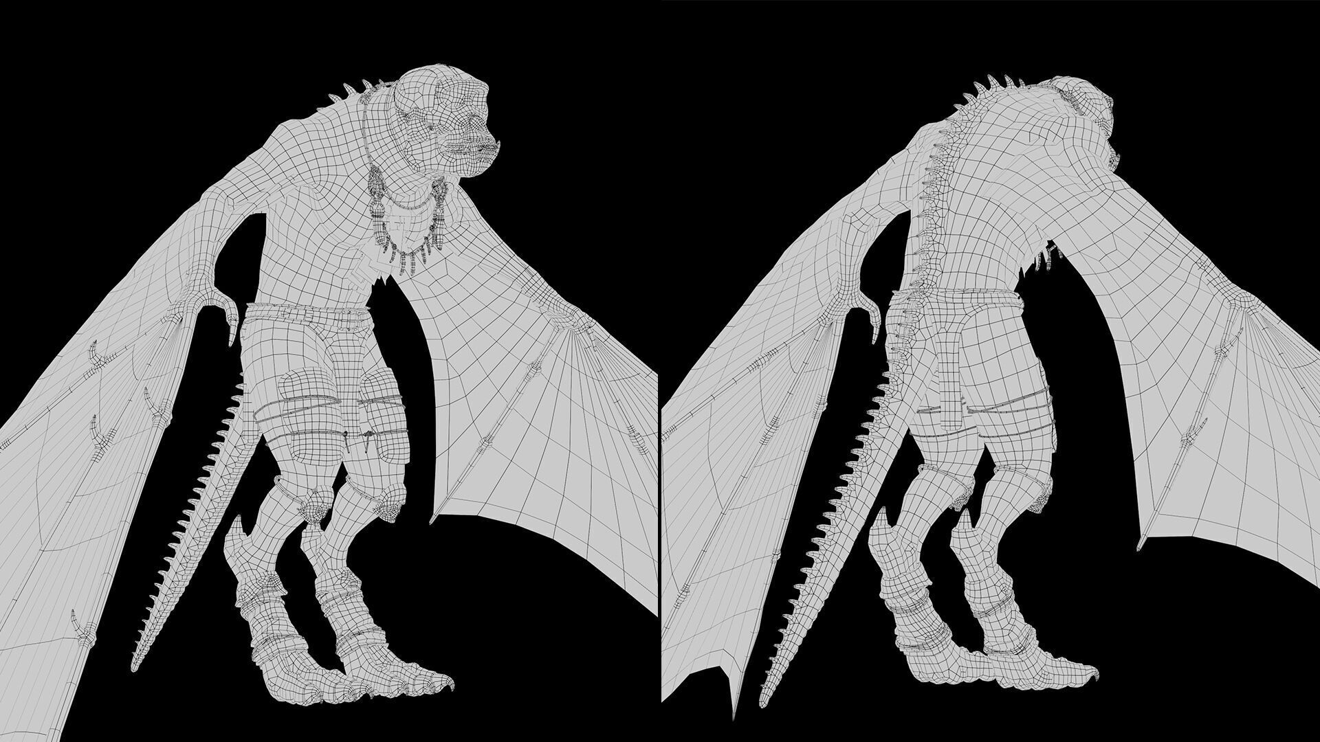 Gloomsoar 1 Brutal Low-poly 3D model_15