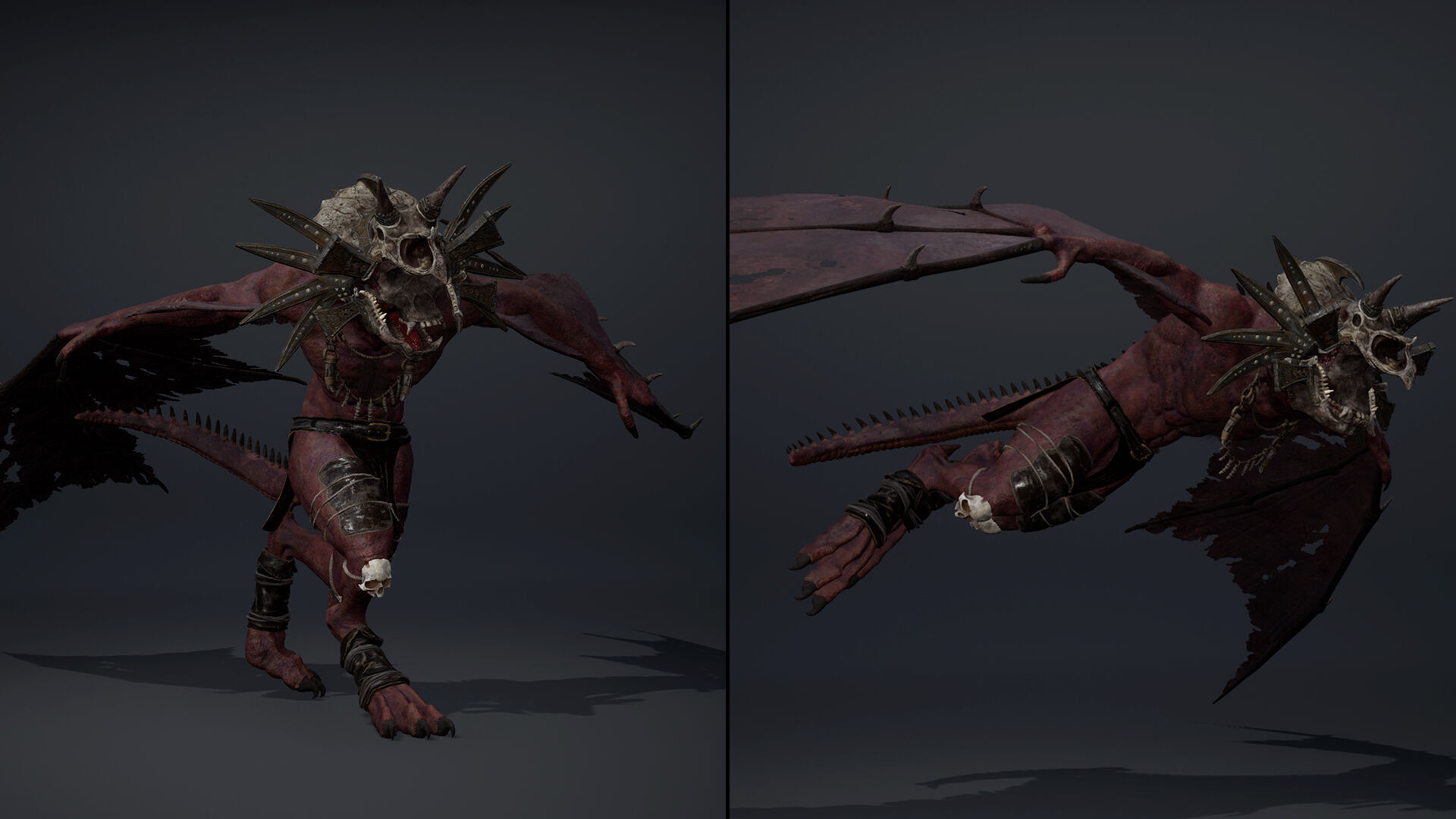 Gloomsoar 1 Brutal Low-poly 3D model_9