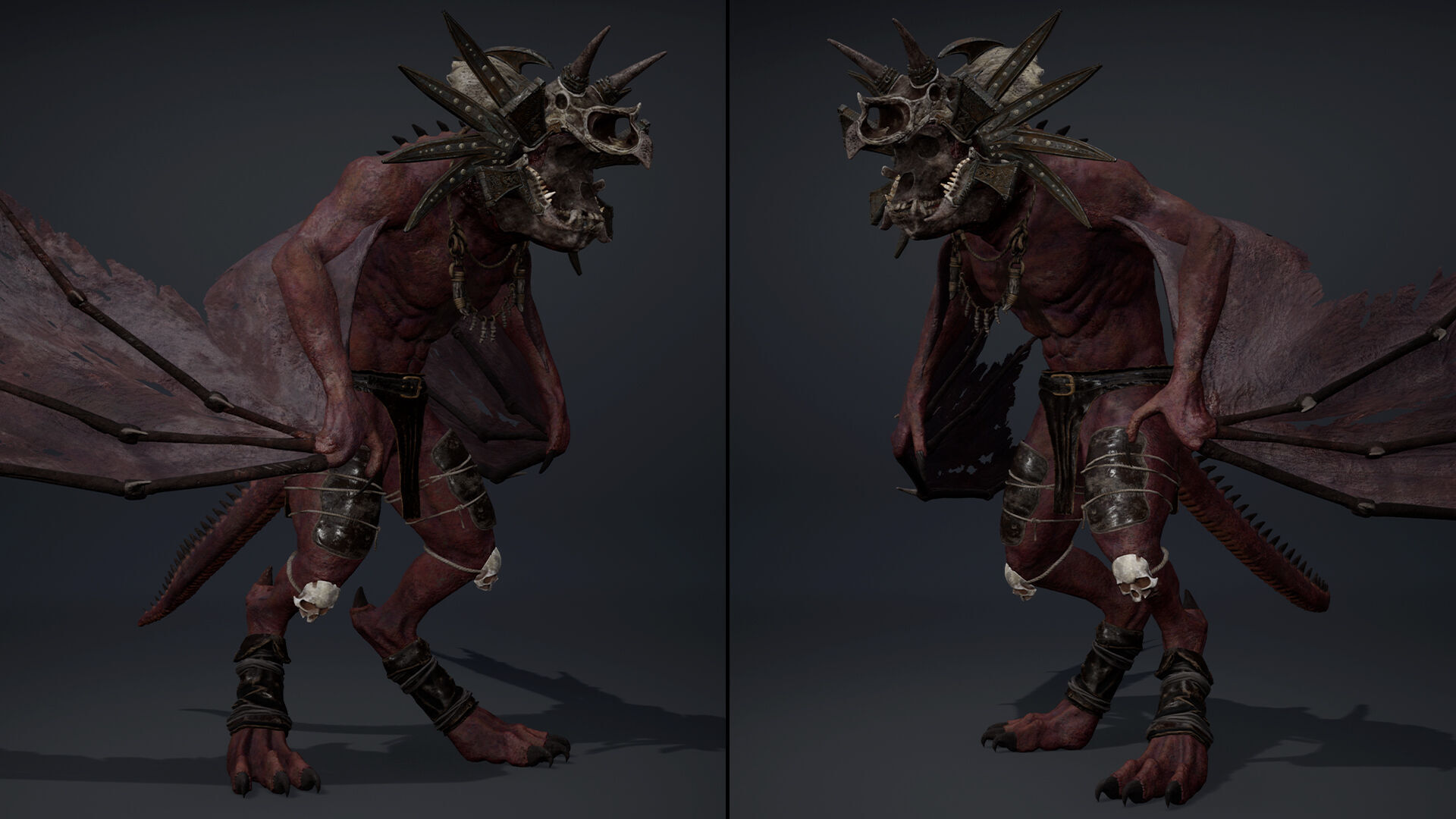 Gloomsoar 1 Brutal Low-poly 3D model_7