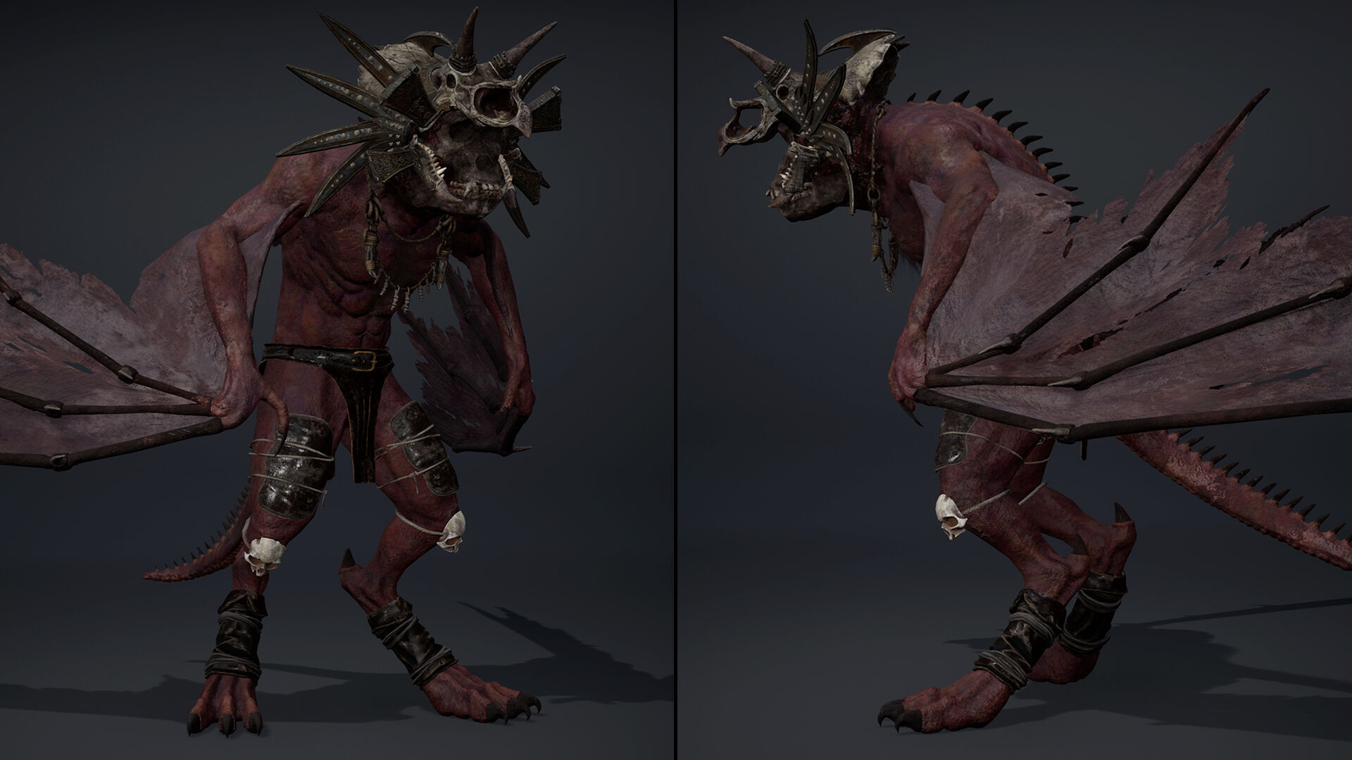 Gloomsoar 1 Brutal Low-poly 3D model_5