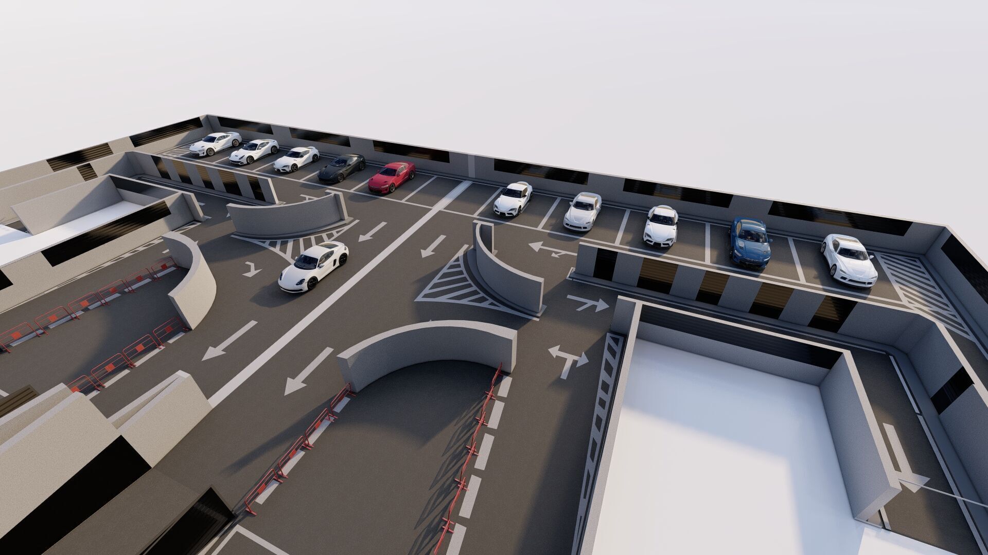 Parking-Parking Lot 3D model_5
