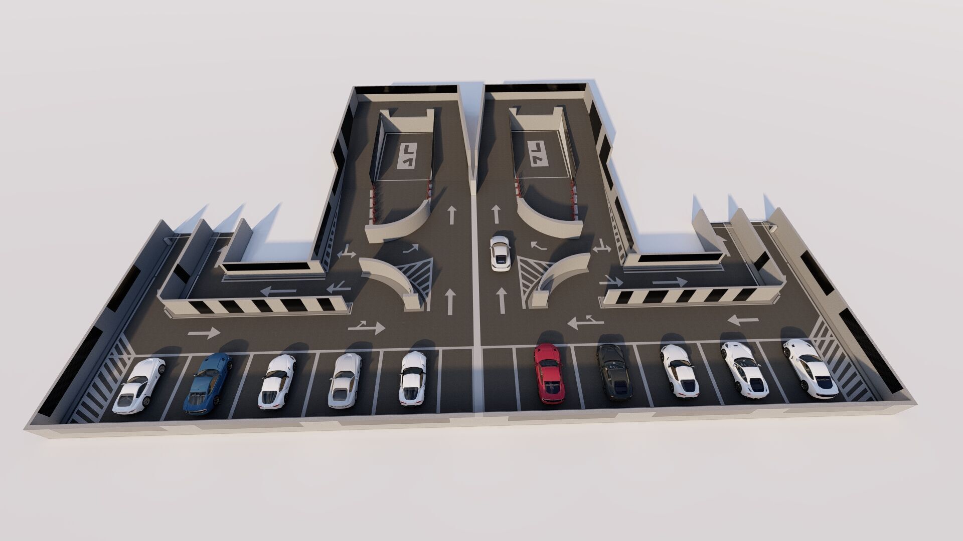 Parking-Parking Lot 3D model_1