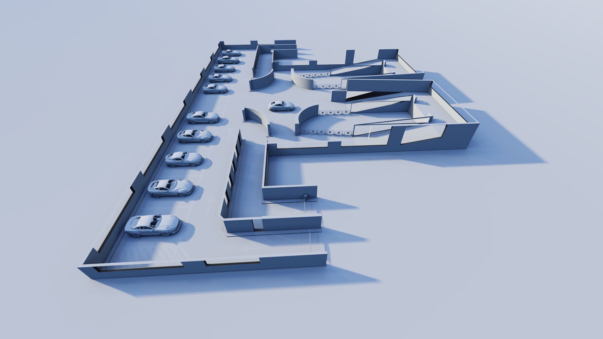 Parking-Parking Lot 3D model_12