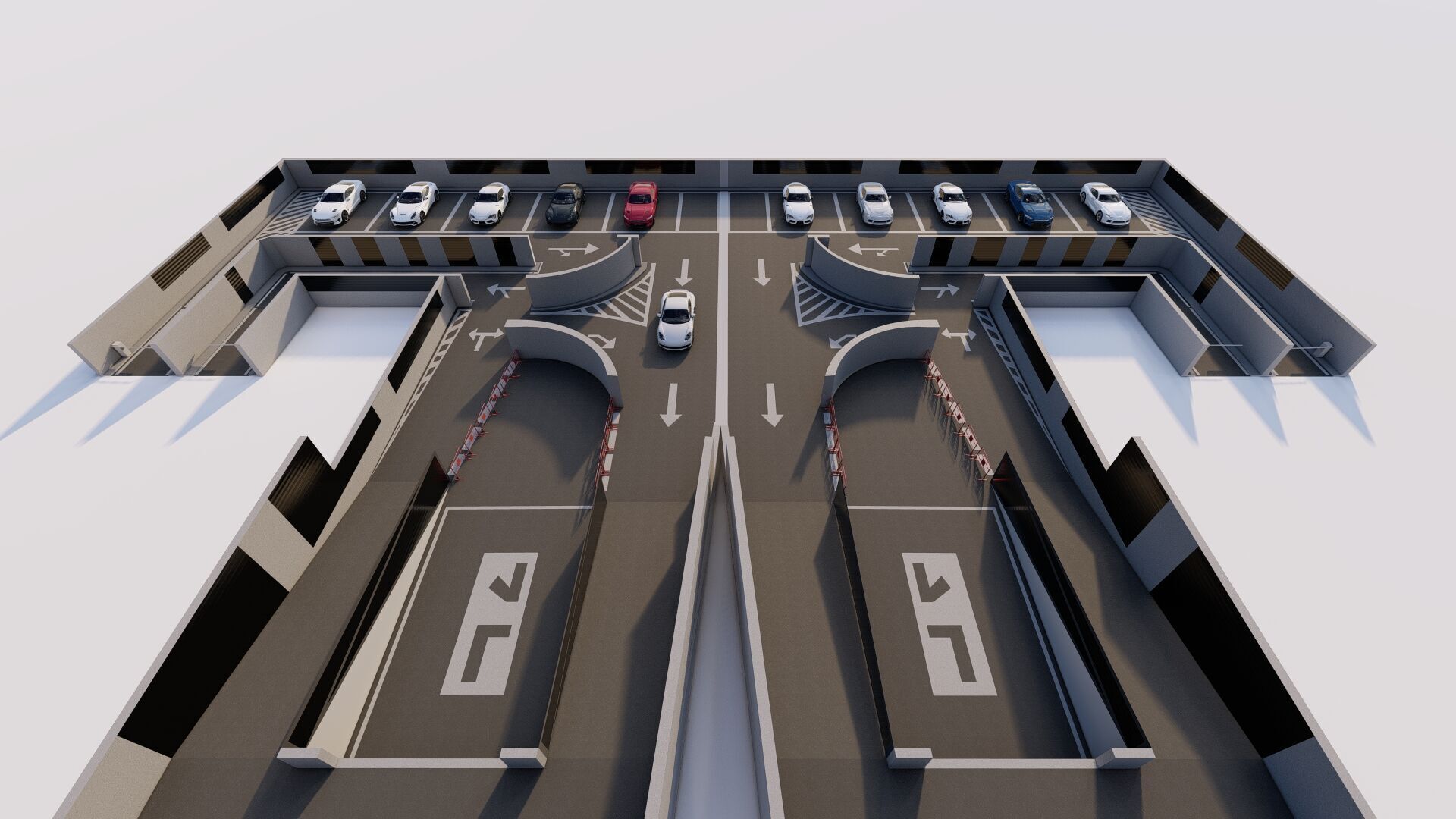 Parking-Parking Lot 3D model_2