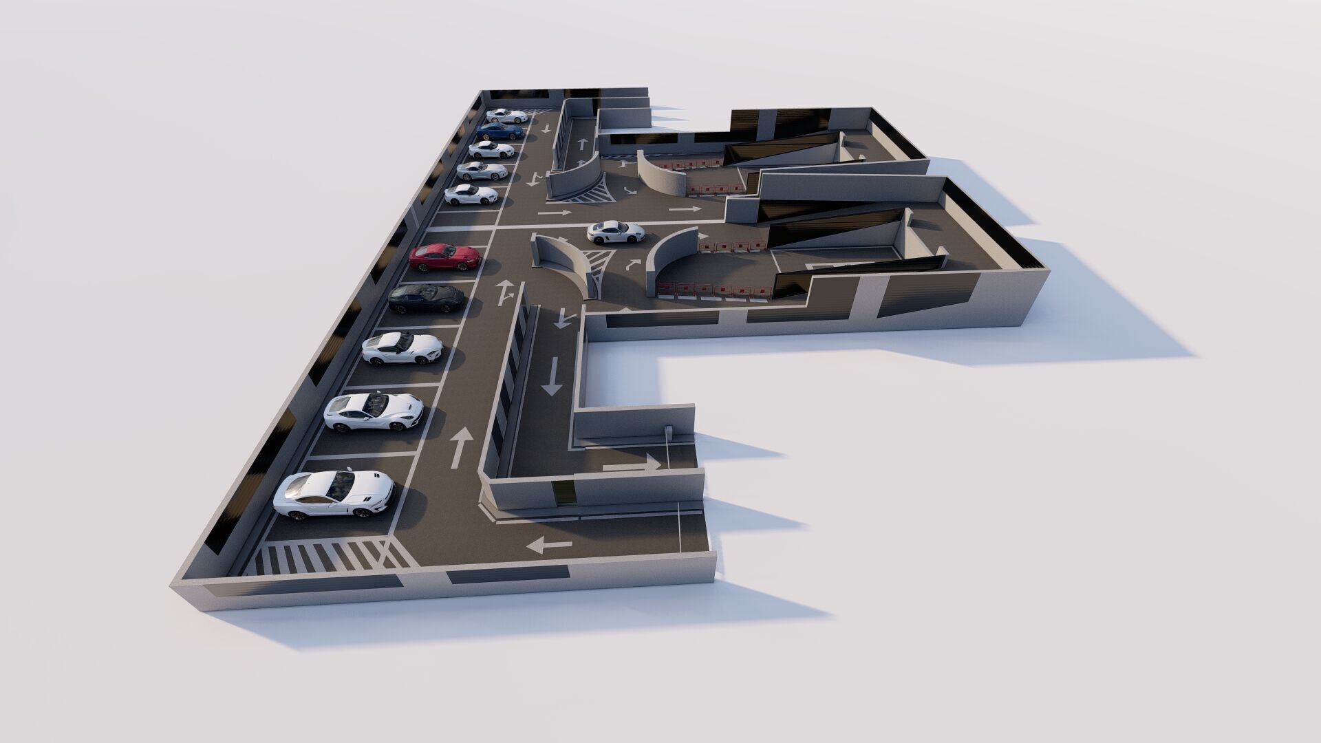 Parking-Parking Lot 3D model_9