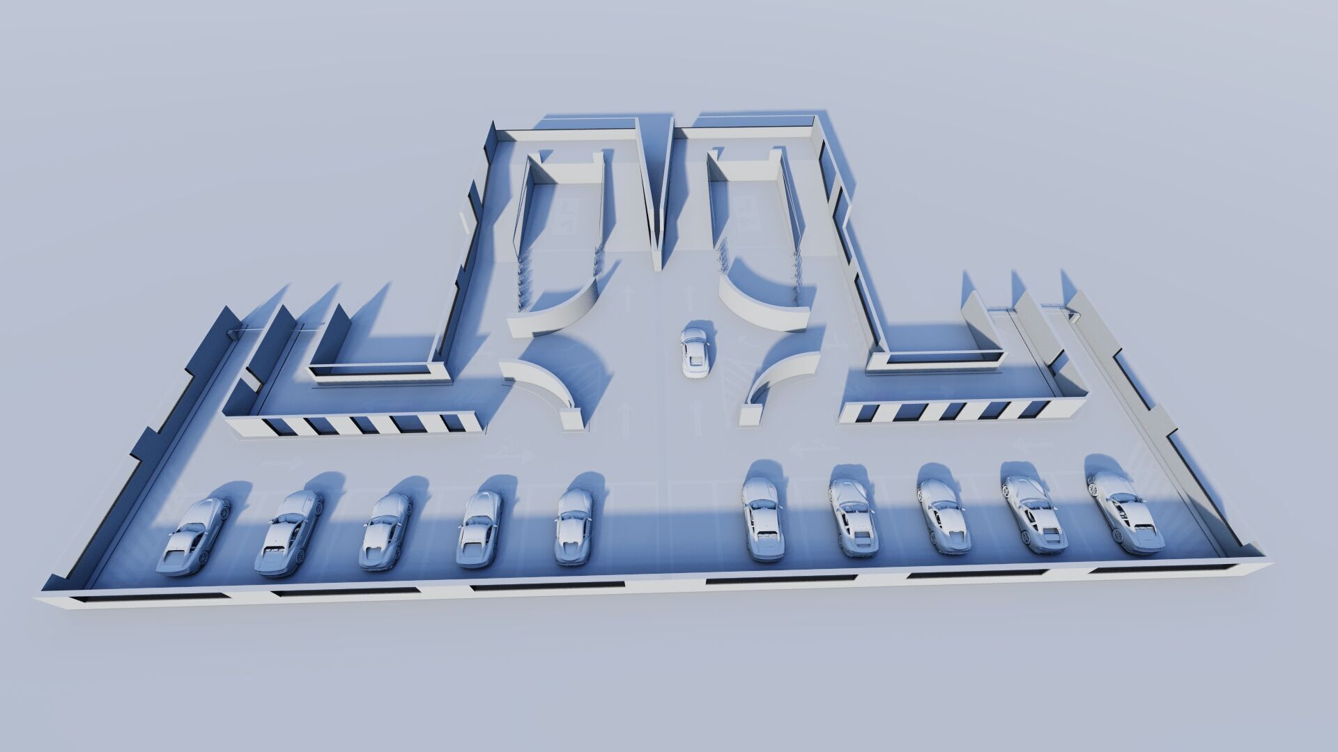 Parking-Parking Lot 3D model_14
