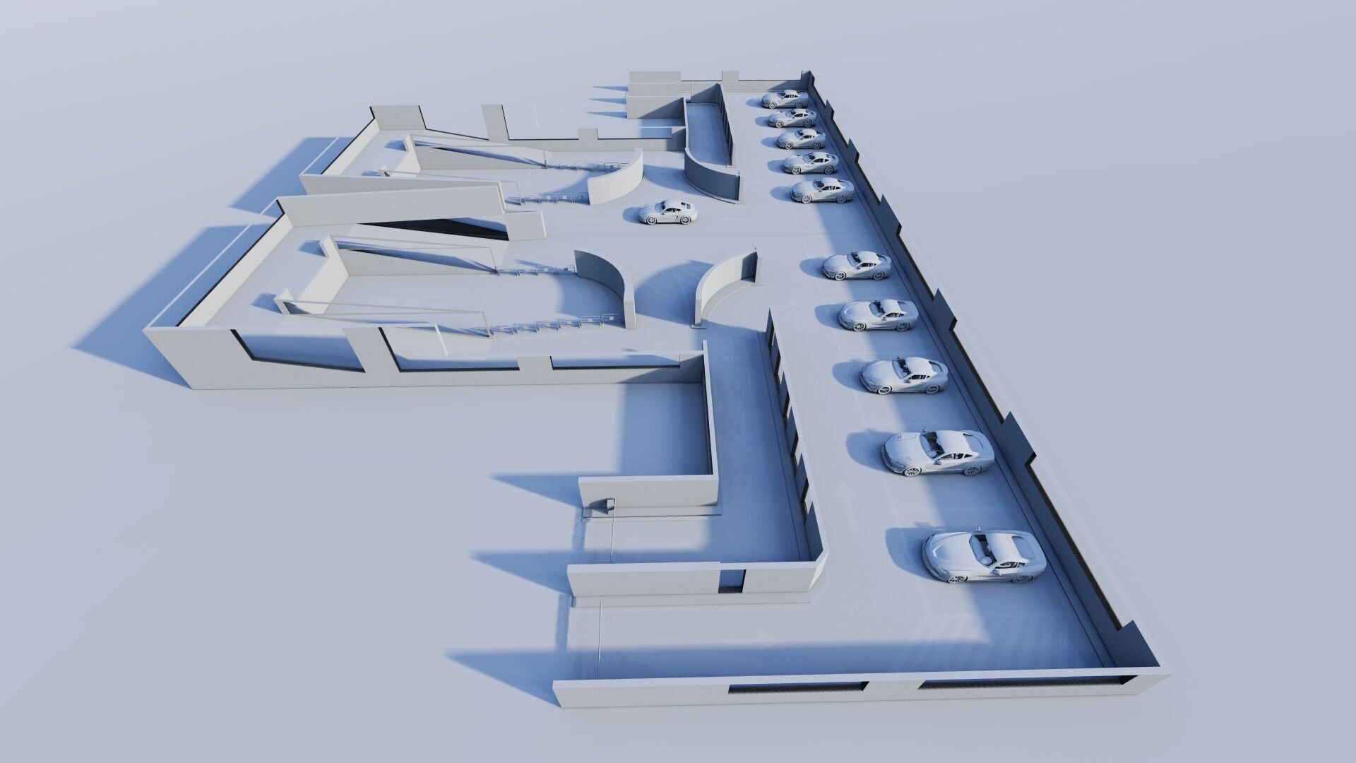 Parking-Parking Lot 3D model_16