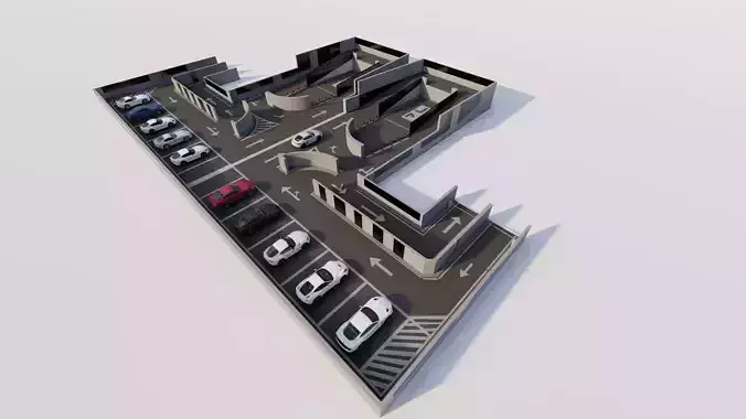 Parking-Parking Lot 3D model