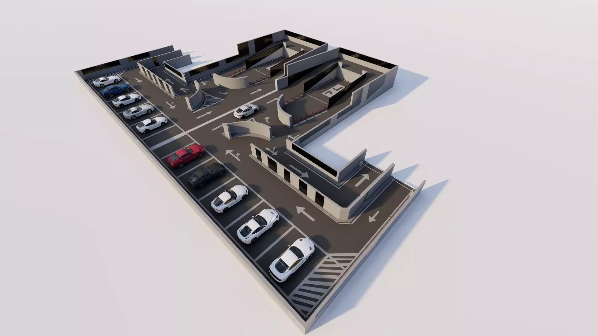 Parking-Parking Lot 3D model_0