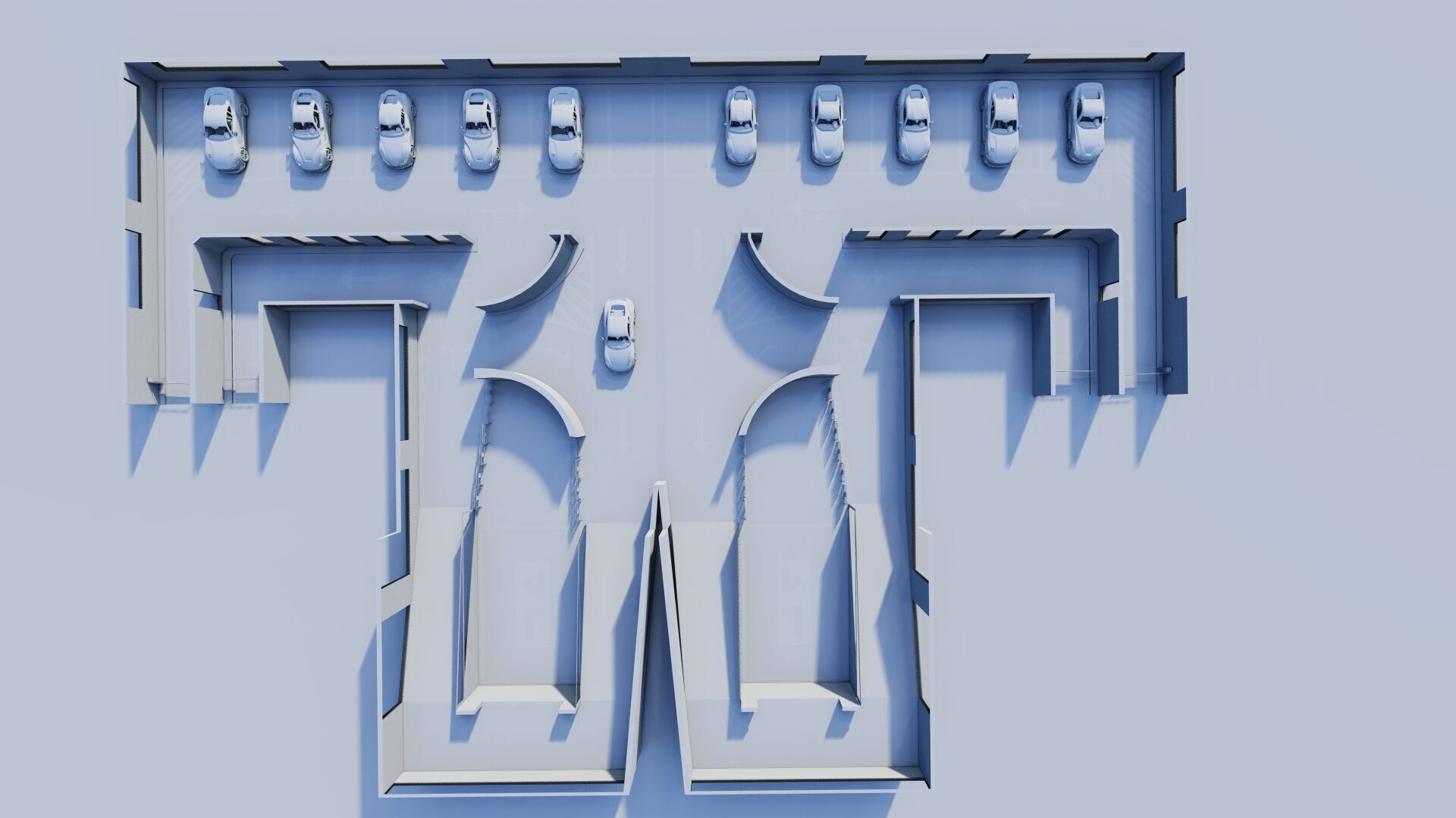 Parking-Parking Lot 3D model_11