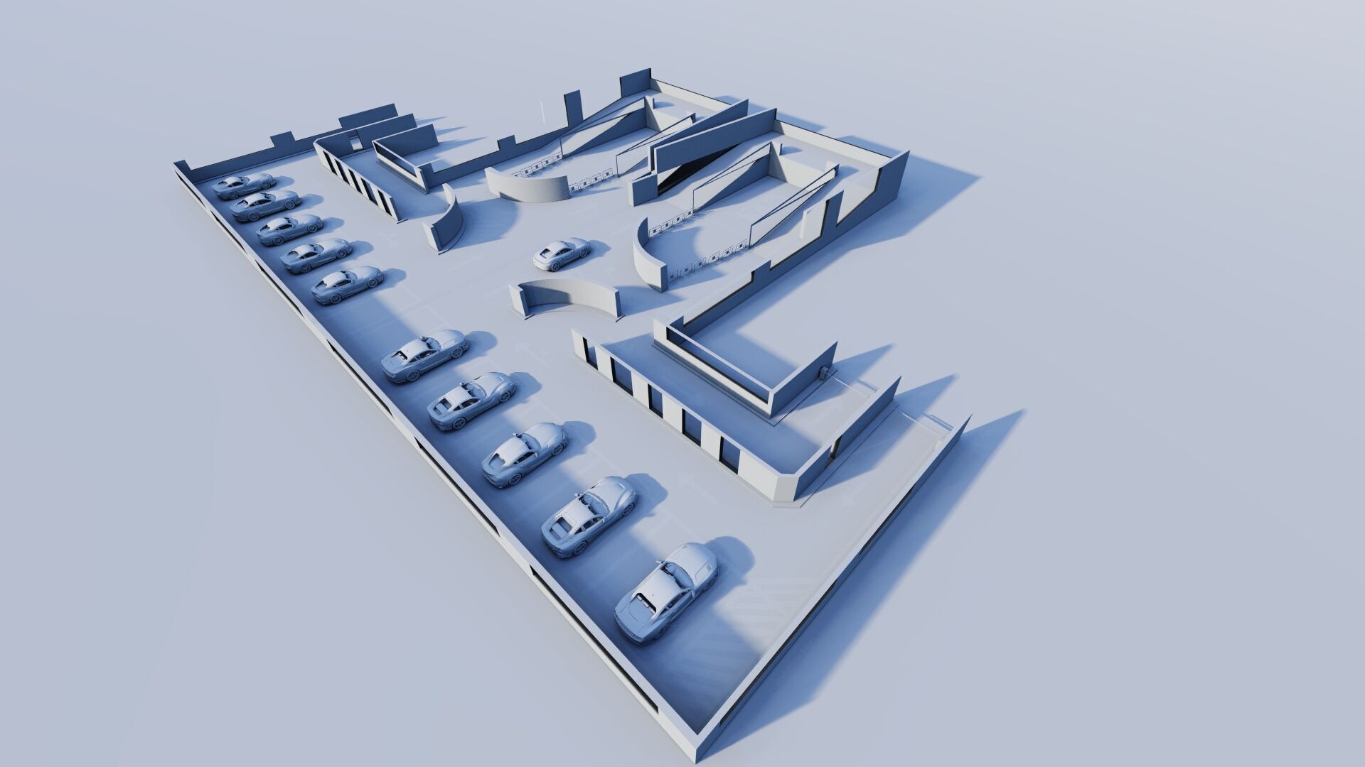 Parking-Parking Lot 3D model_13