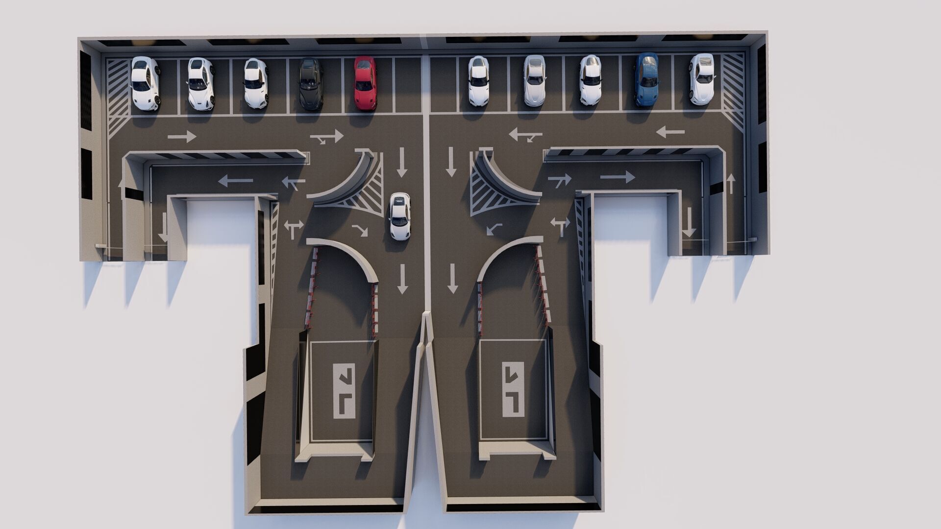 Parking-Parking Lot 3D model_8