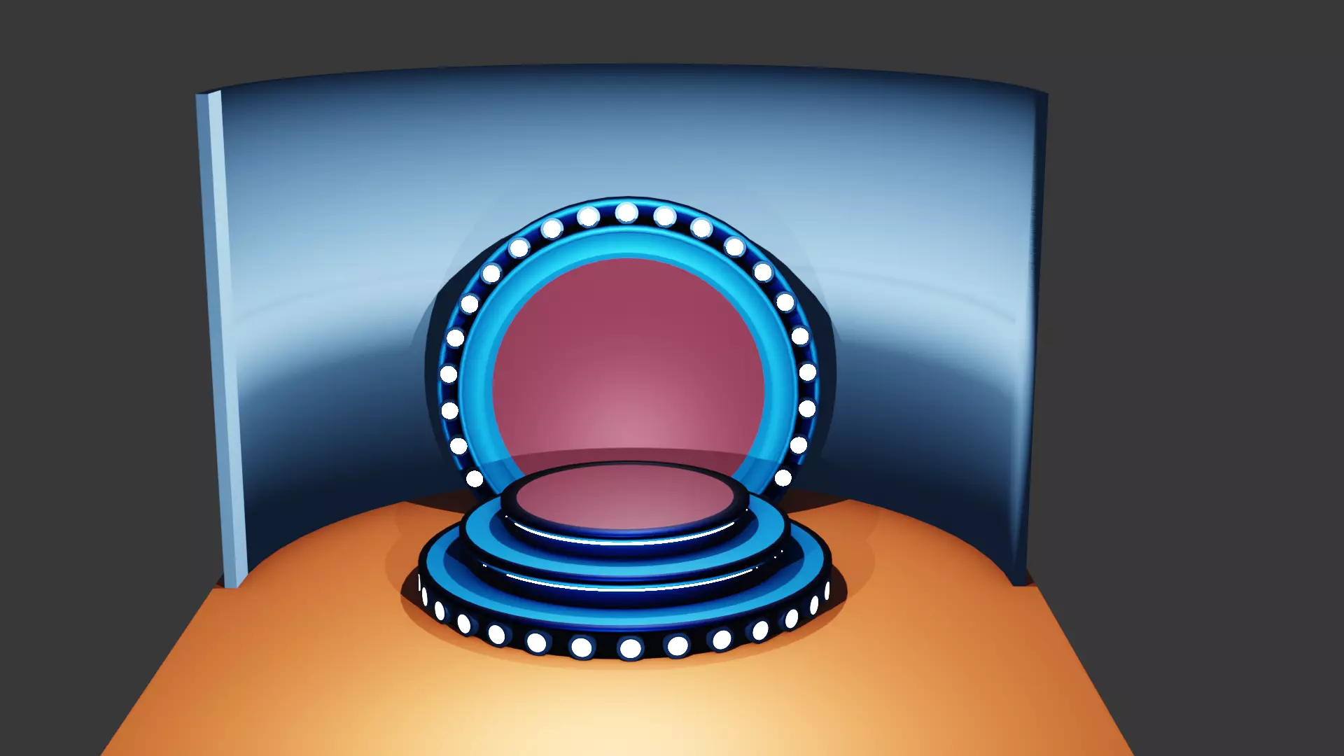 TV show Event Stage Free low-poly 3D model