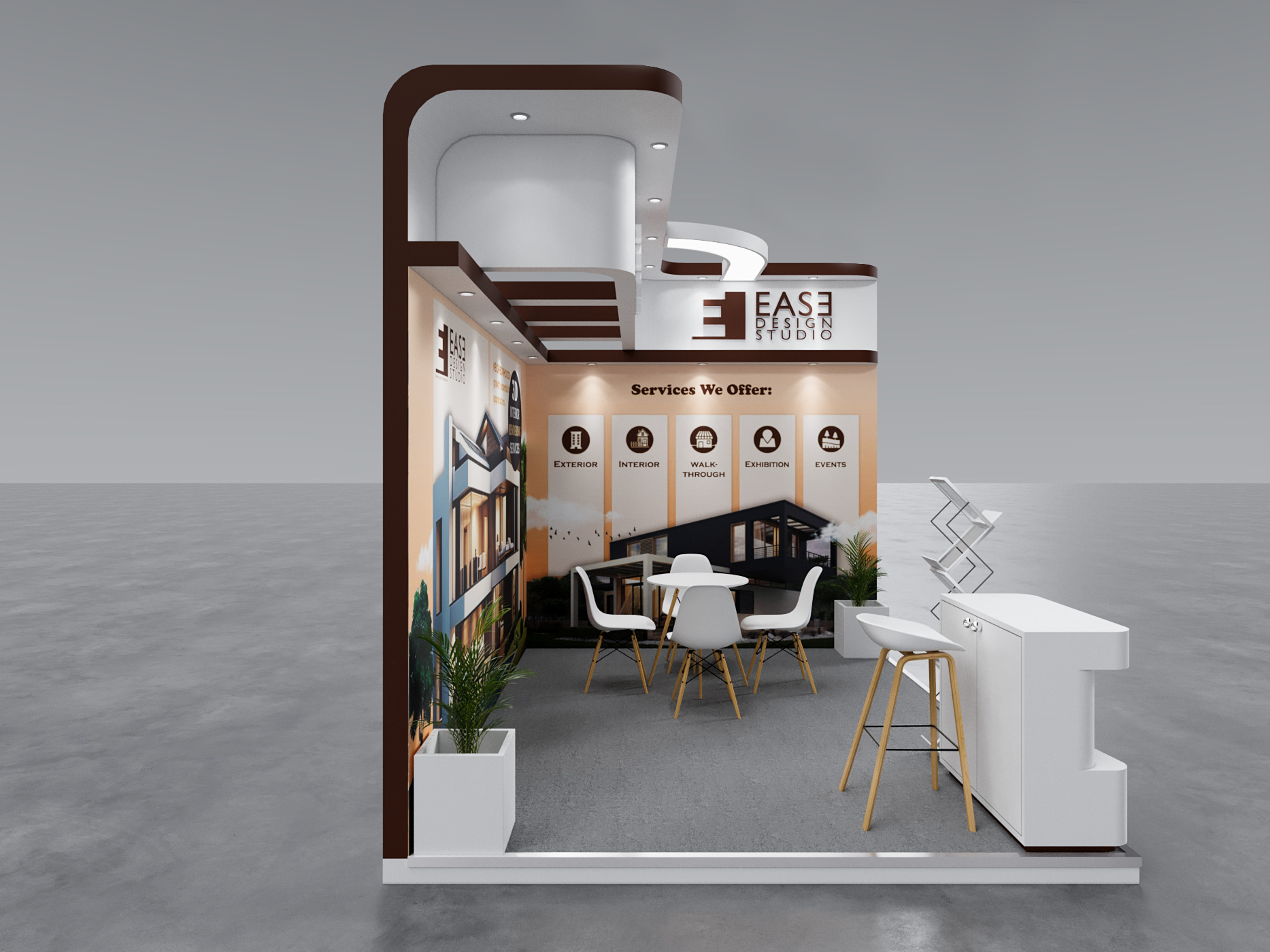 Exhibition Stand 4x3 2Sides D3V1 3D model 3D model_2