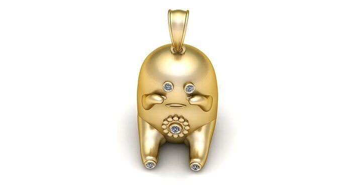 Kawaii pendant 3D model 3D print model