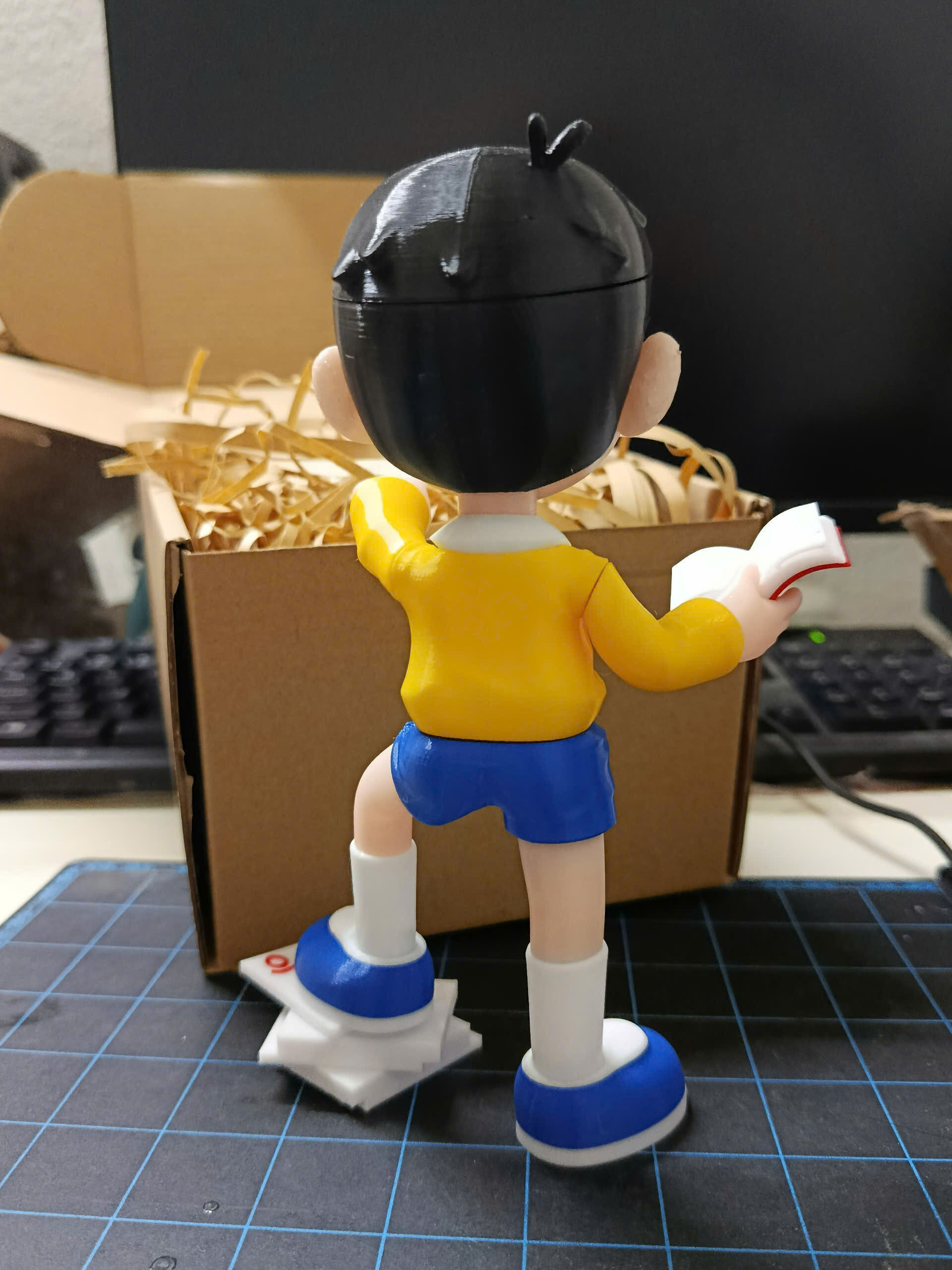 SMART NOBITA KUN FROM DORAEMON - MULTI PARTS - PRINT IN PLACE 3D print model_4