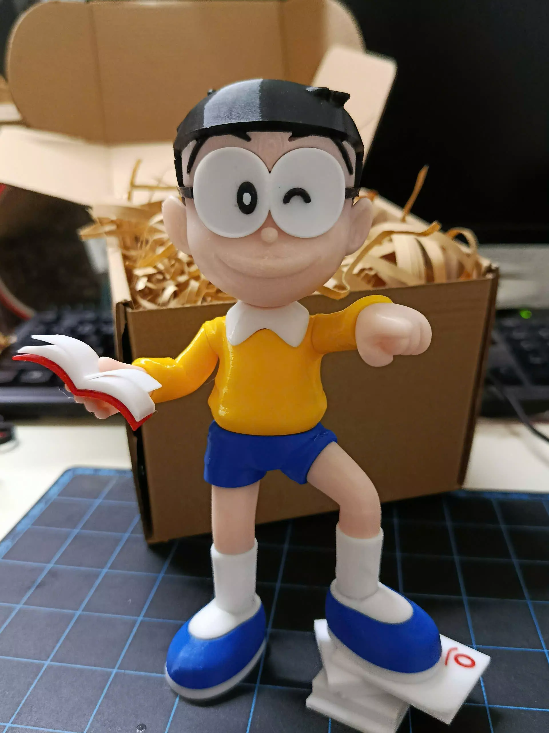 SMART NOBITA KUN FROM DORAEMON - MULTI PARTS - PRINT IN PLACE 3D print model_0