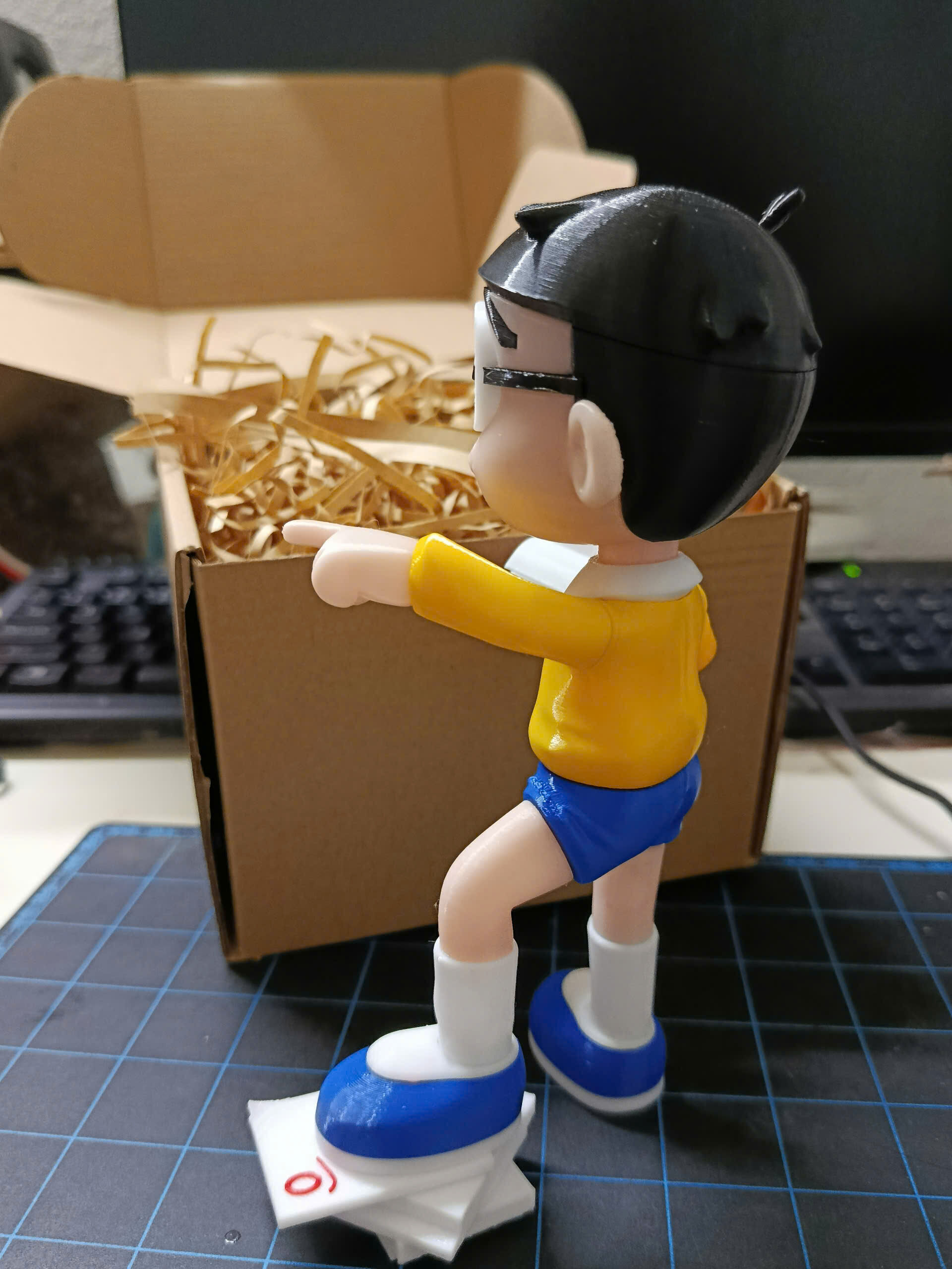 SMART NOBITA KUN FROM DORAEMON - MULTI PARTS - PRINT IN PLACE 3D print model_5
