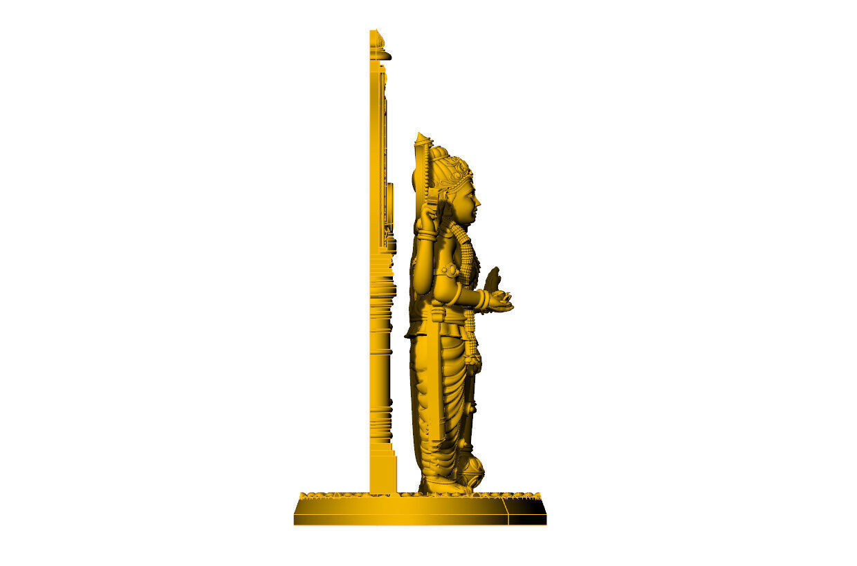 Laxmi narayan 3d idol 3D print model_2