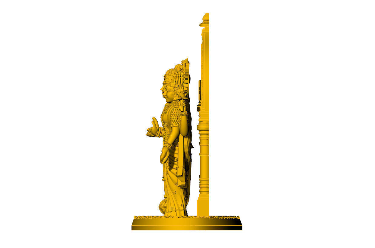 Laxmi narayan 3d idol 3D print model_3