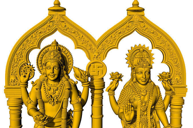 Laxmi narayan 3d idol 3D print model