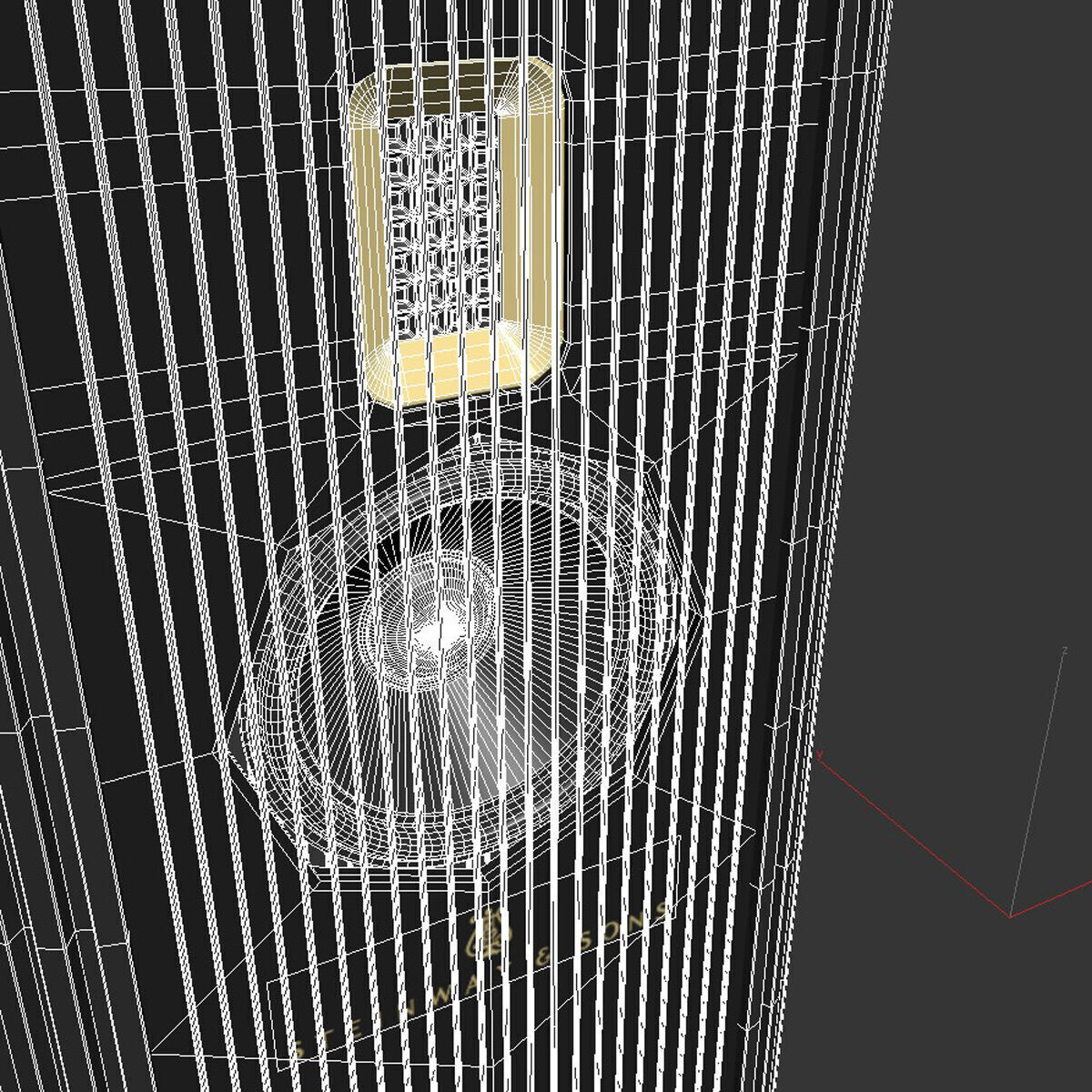 Steinway and Sons Model o floor speaker 3D model_7