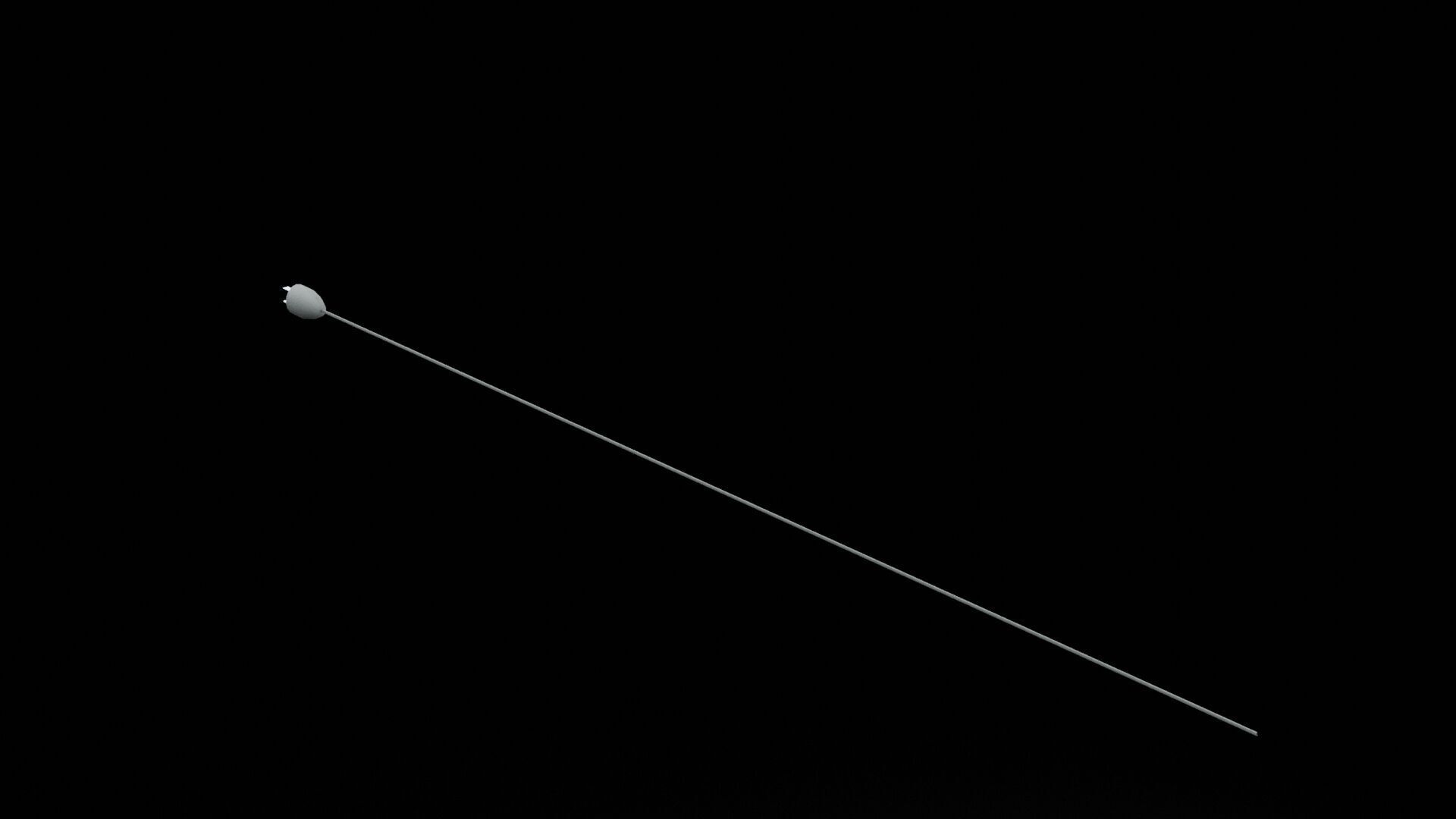 Power Cord Low-poly 3D model_6