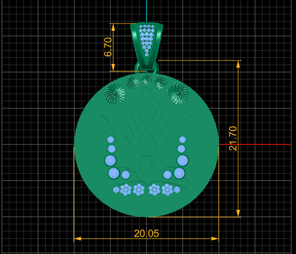 modern fashion jewelry PENDANT 3D print model_3