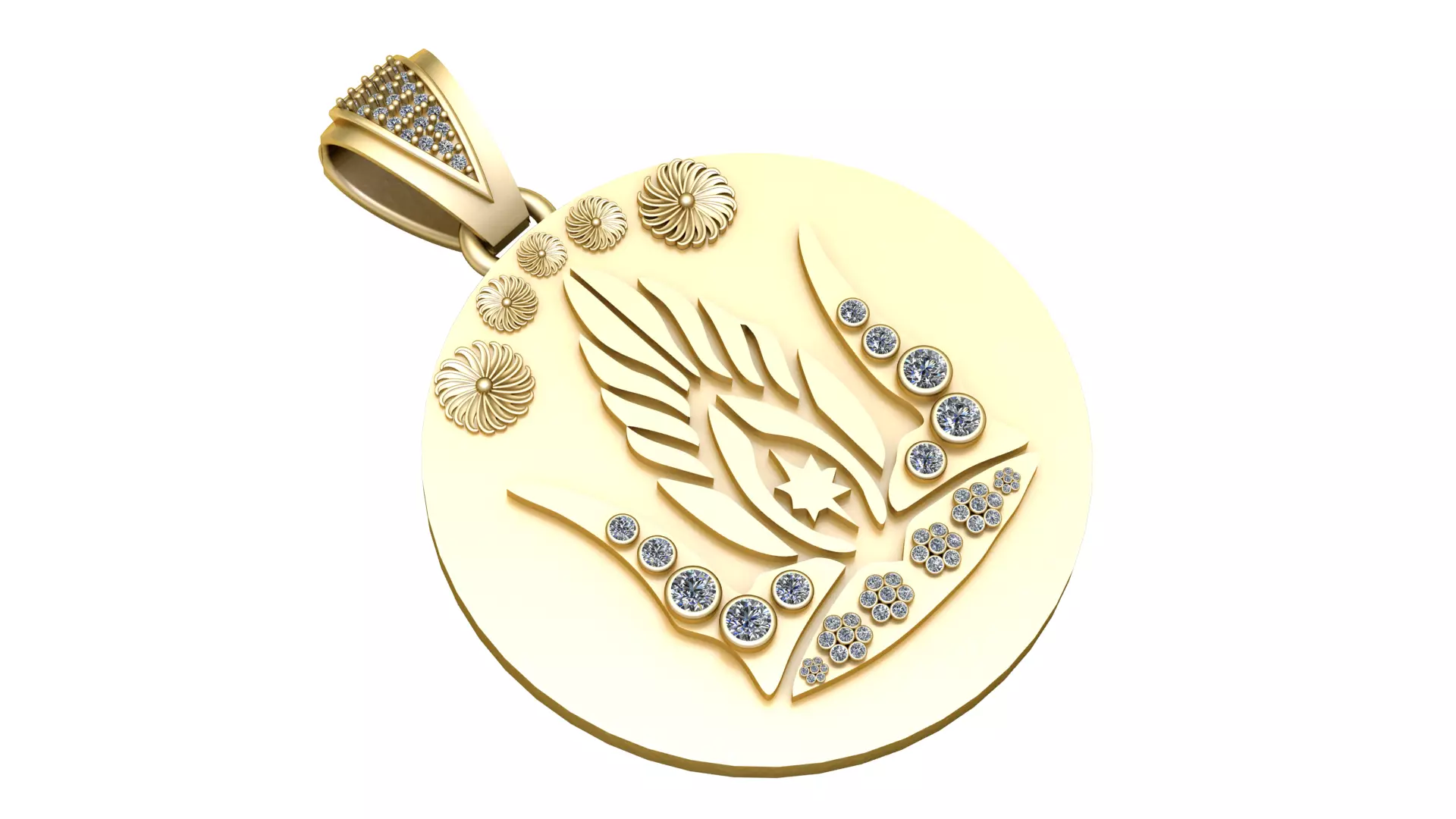 modern fashion jewelry PENDANT 3D print model_0