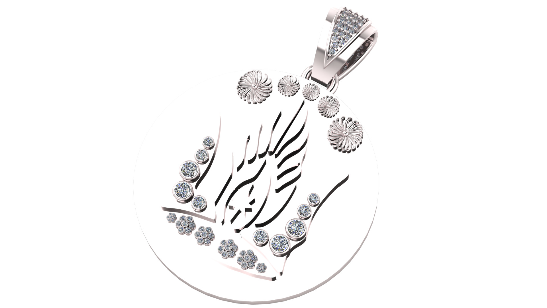 modern fashion jewelry PENDANT 3D print model_2