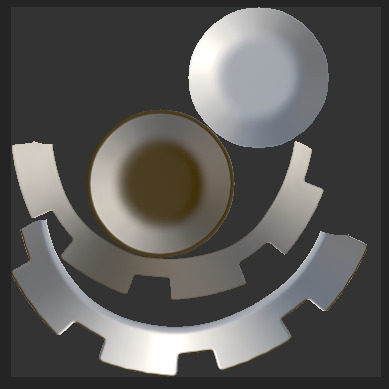 Stylized Orange Pet Bowl and Bone Toy Free low-poly 3D model_5