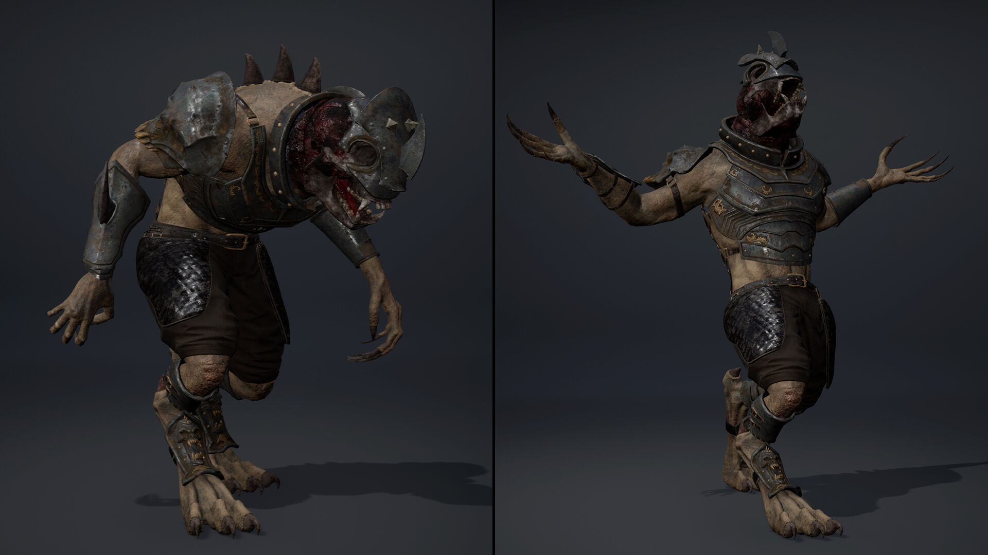 Gloom Swordman Arm1 Brutal Low-poly 3D model_14